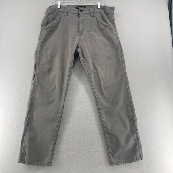Men's Ridgecut Toughwear Gray Canvas Workpants Pants Size 38 Inseam - Picture 1 of 9